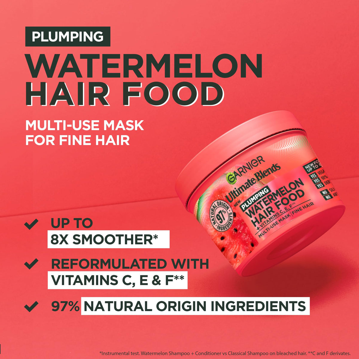 Garnier Hair Food Multi-use, 3-in-1 Hair Treatment Mask, Banana, 400ml