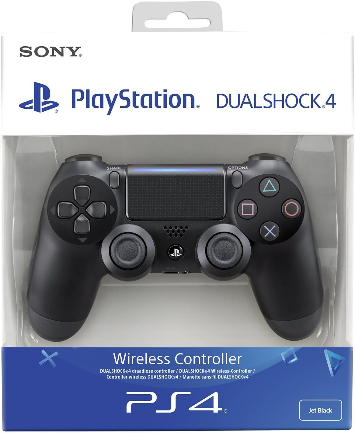 Sony PlayStation DualShock 4 Controller - Black (Renewed)