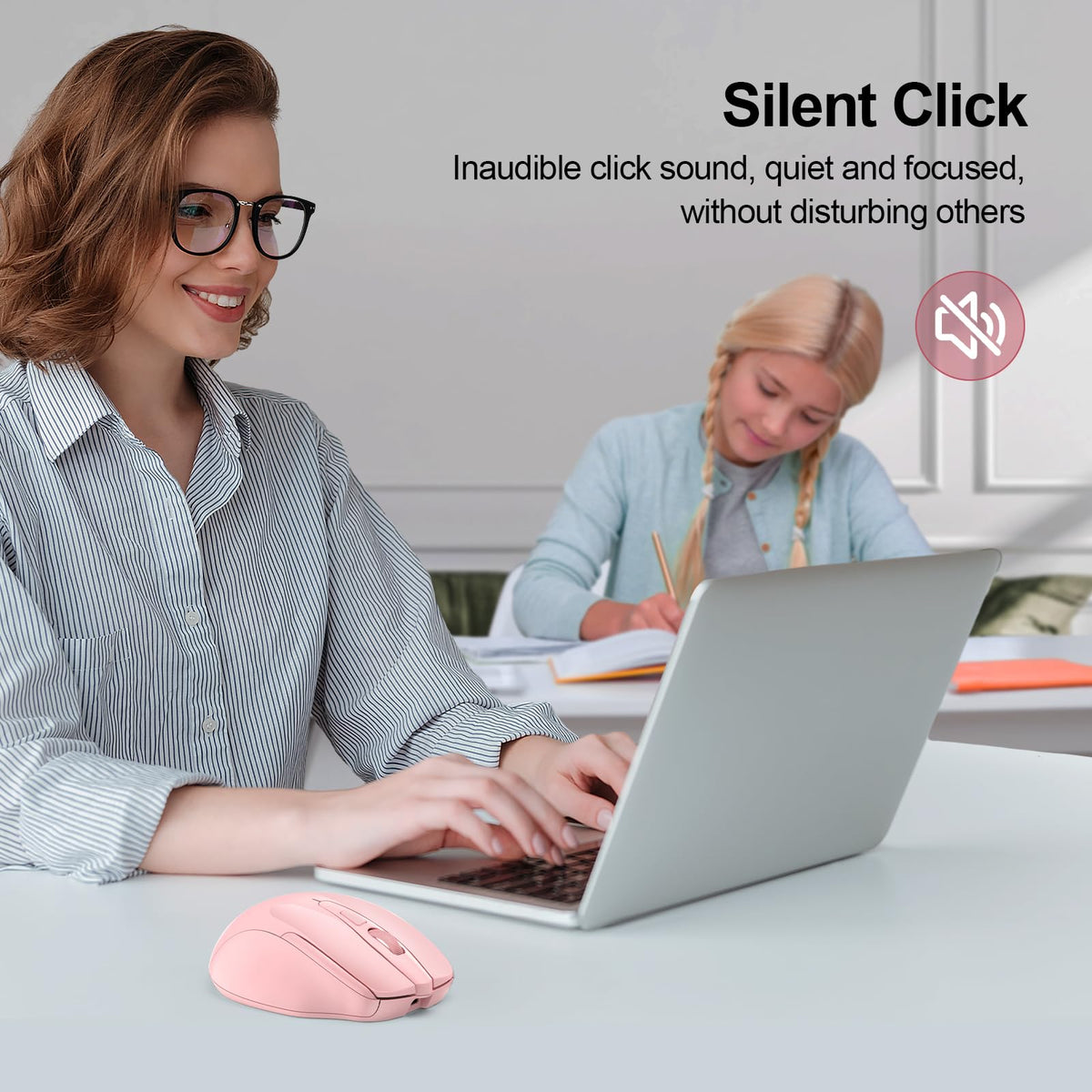 TECKNET Bluetooth Mouse, Rechargeable Bluetooth Wireless Mouse
