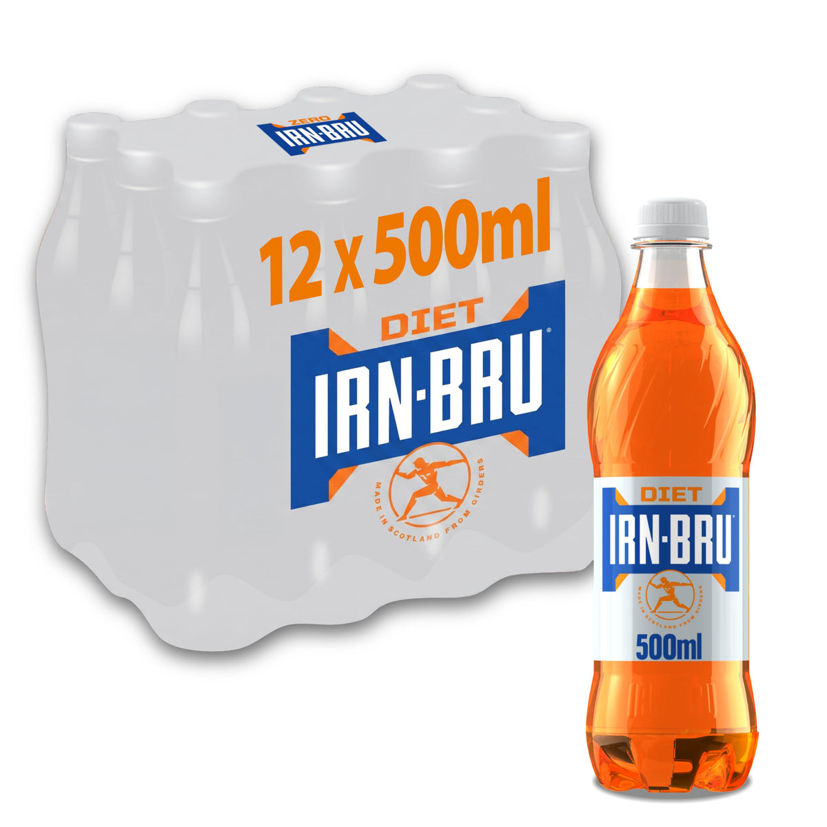 IRN-BRU Carbonated Soft Drink, 24 Pack, 330ml Cans
