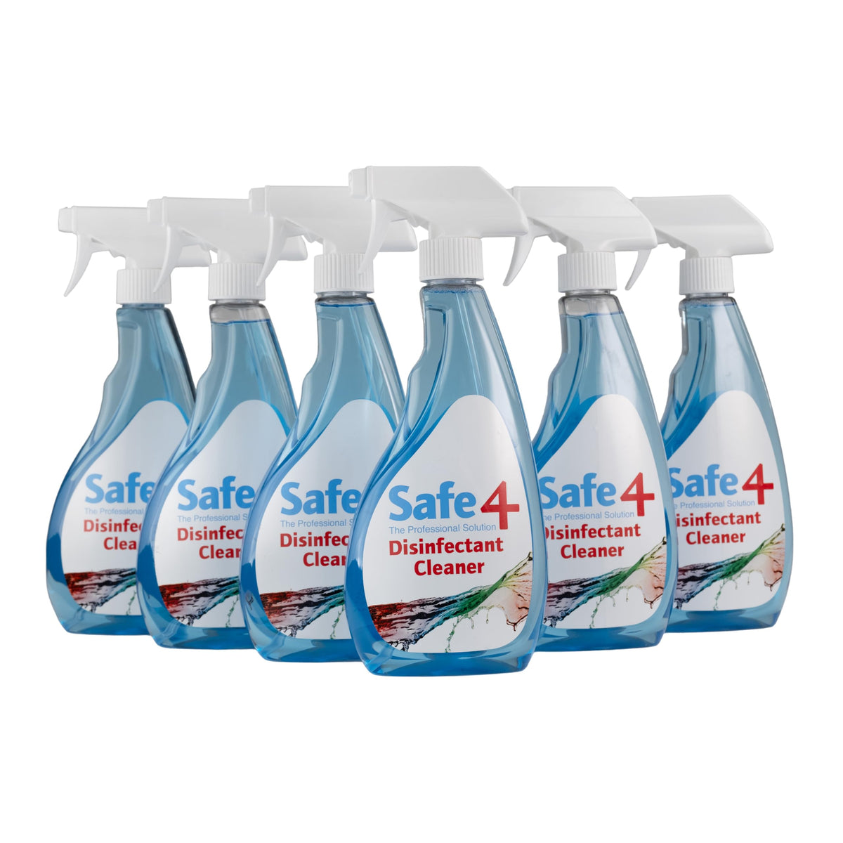 Safe4 Professional Surface Disinfectant Ready to Use - Enhanced Formulation,UK Manufactured,for Effective Virus & Bacteria Protection (500ml,Pack of 1,Apple)