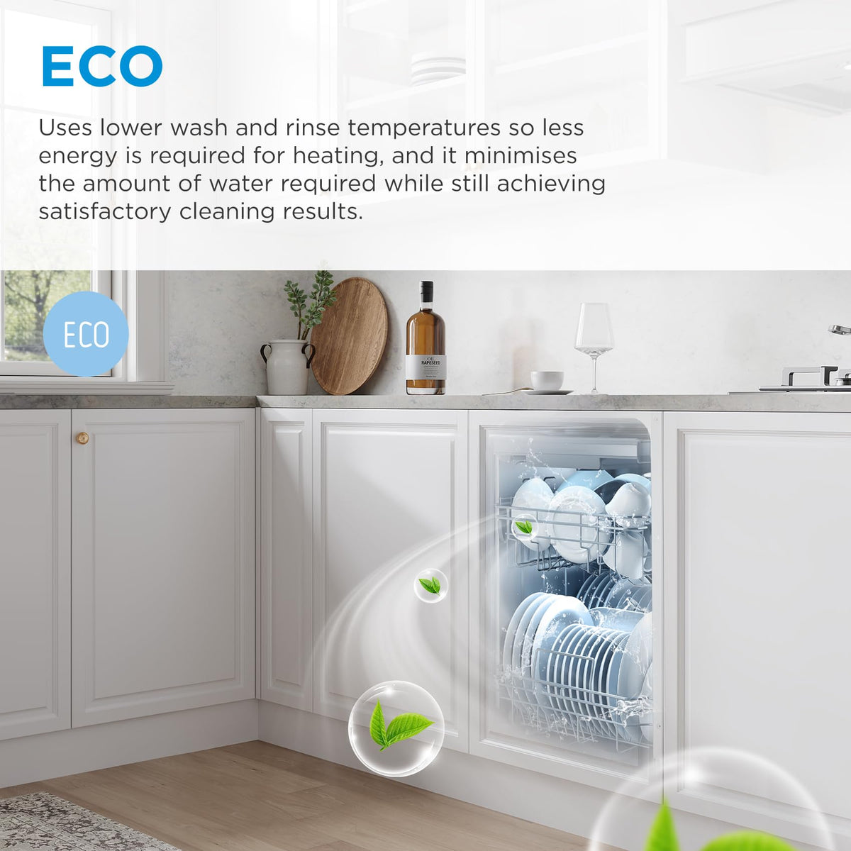 Midea 60cm Freestanding Dishwasher, 14 Settings, Stainless Steel