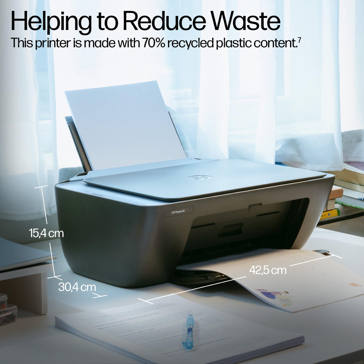 HP DeskJet 2922 All in One Printer | Wireless | Colour | 3 months free Instant Ink Included | Easy Setup & Reliable Wi-Fi | Print, Scan & Copy