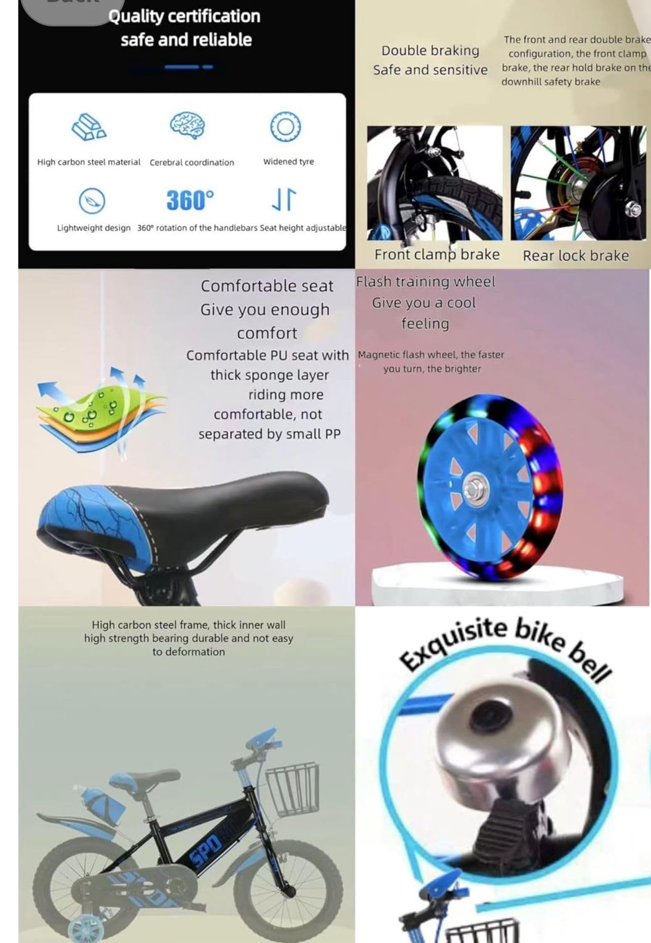 Kids Sport Bike, Tourer, Bicycle, Cycling, Boys Cycle, 12" 14" 16" 18" 20" Children’s Bicycle, Child Bikes, Adjustable Sport Bike 2-12 Years Old, Stabilisers,