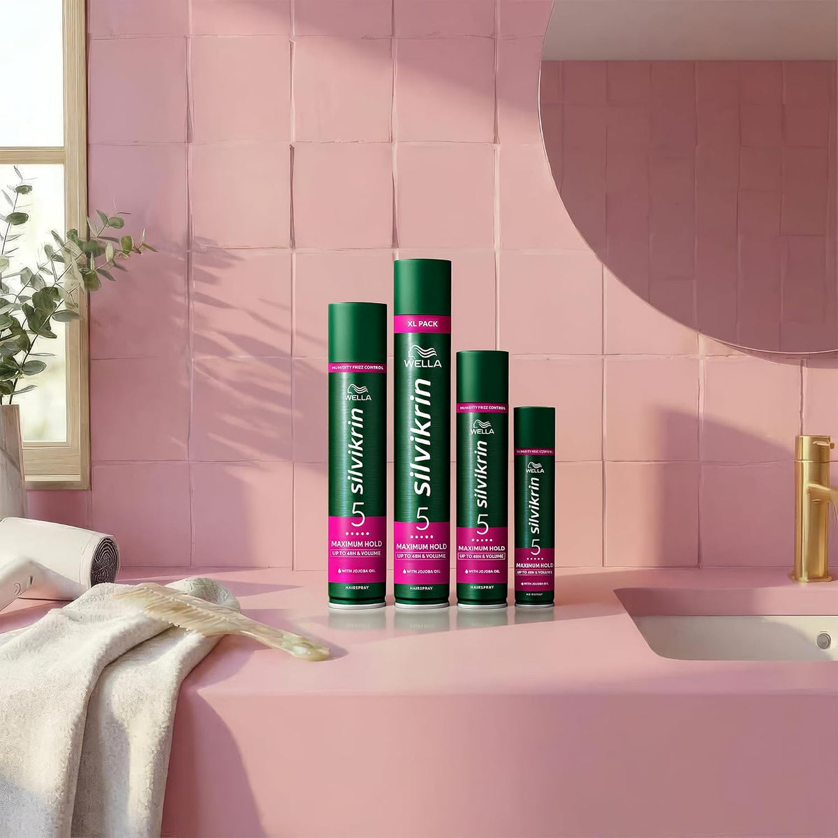 Wella Silvikrin Maximum Hold Hairspray, 400ml
