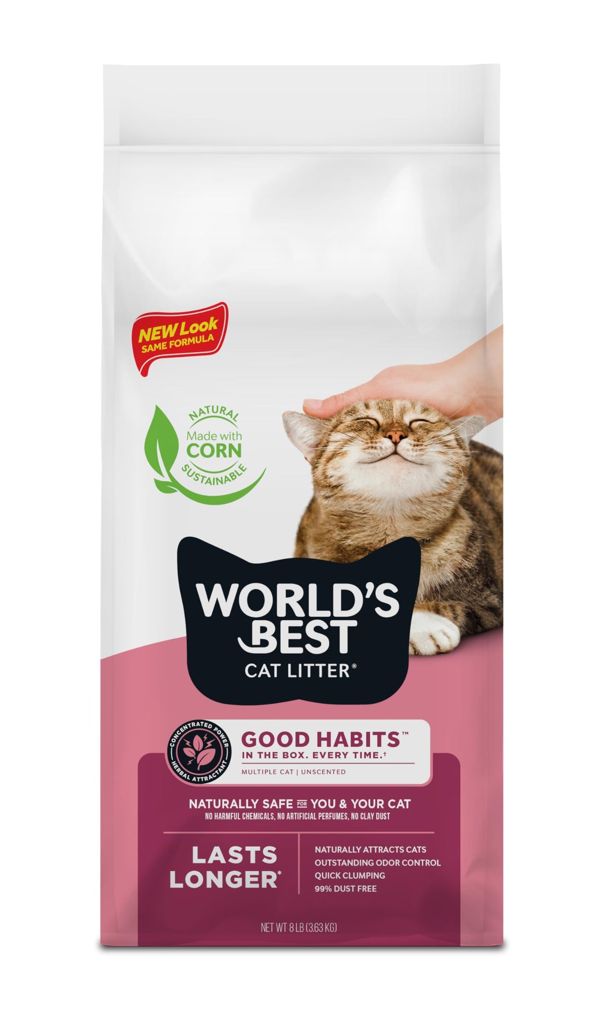 WORLD'S BEST CAT LITTER Comfort Care Unscented, 28-Pounds