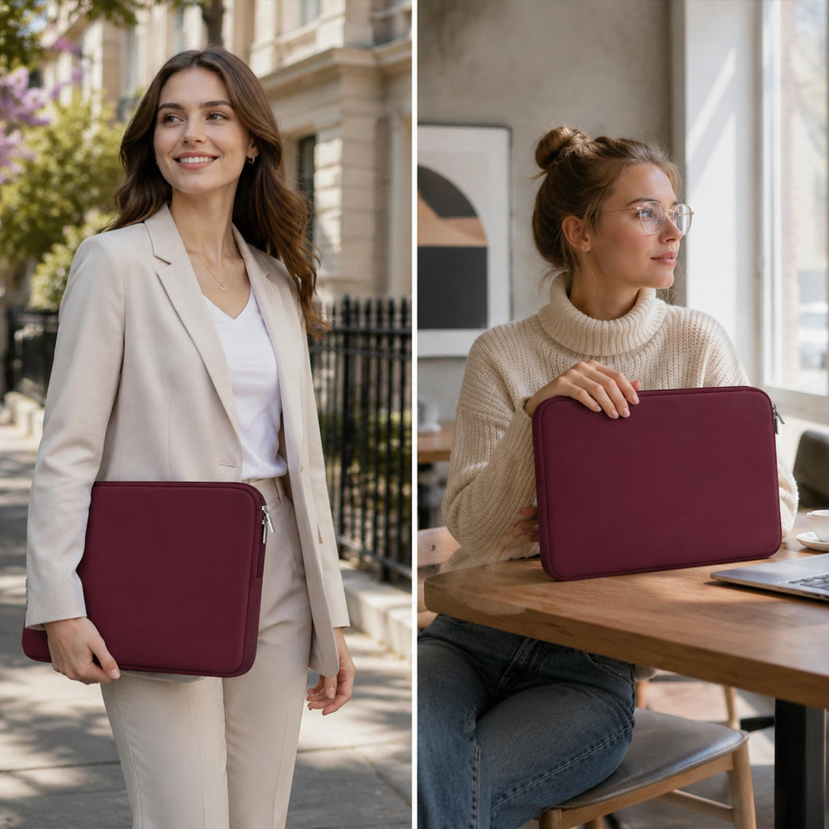 RAINYEAR Laptop Sleeve for 14 Inch Notebook Chromebook 15" Macbook Air M5