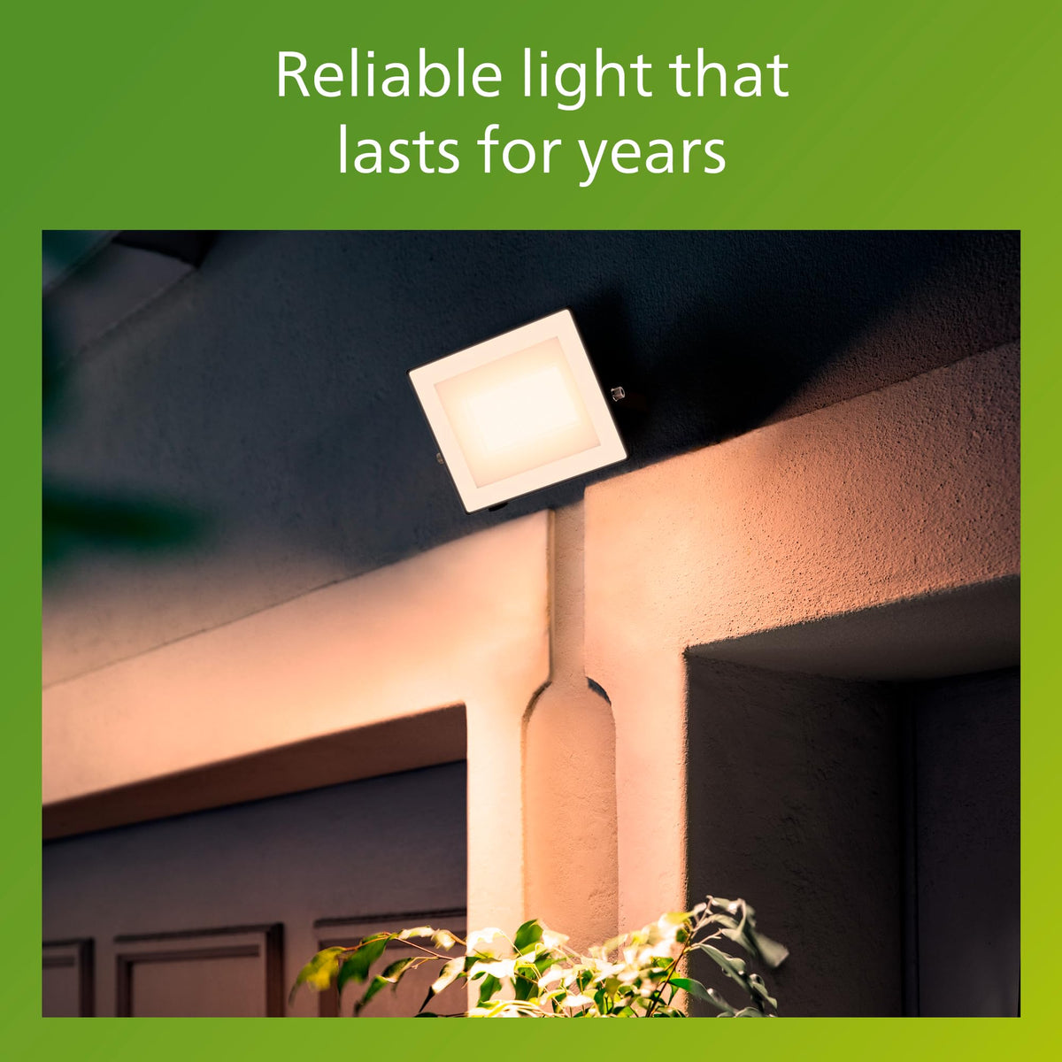 Philips Lois Outdoor Floodlight, White, 10 W
