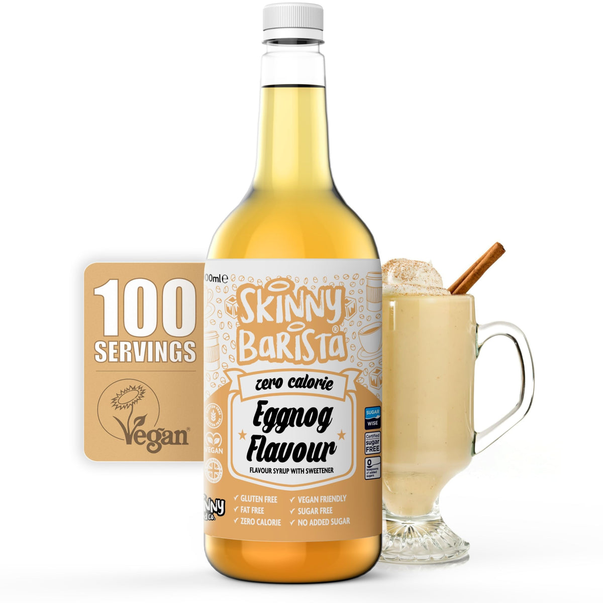 Skinny Food Co Butterscotch Syrup Zero Calorie 1L - Sugar Free Coffee Syrup