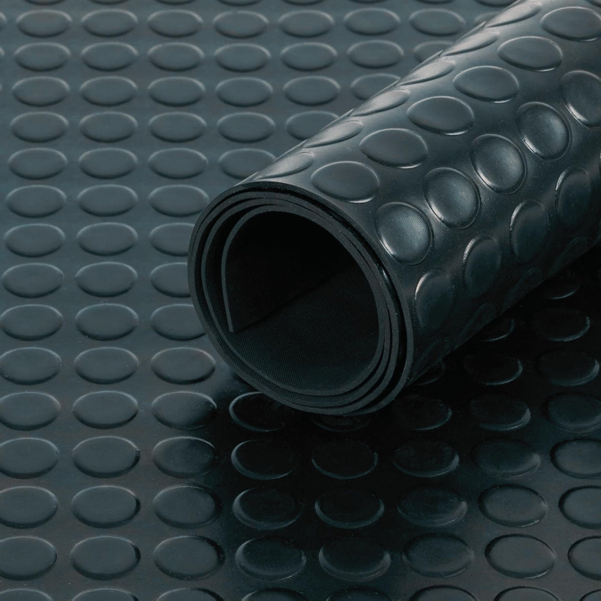 Black Rubber Matting Roll | Thick Heavy Duty Flooring Mat, Indoor & Outdoor, Non-Slip, Waterproof & Easy to Cut | Ideal for Garage, Vans, Gym, Shed Floor | 3mm (4.5m x 1.5m, Small Diamond)