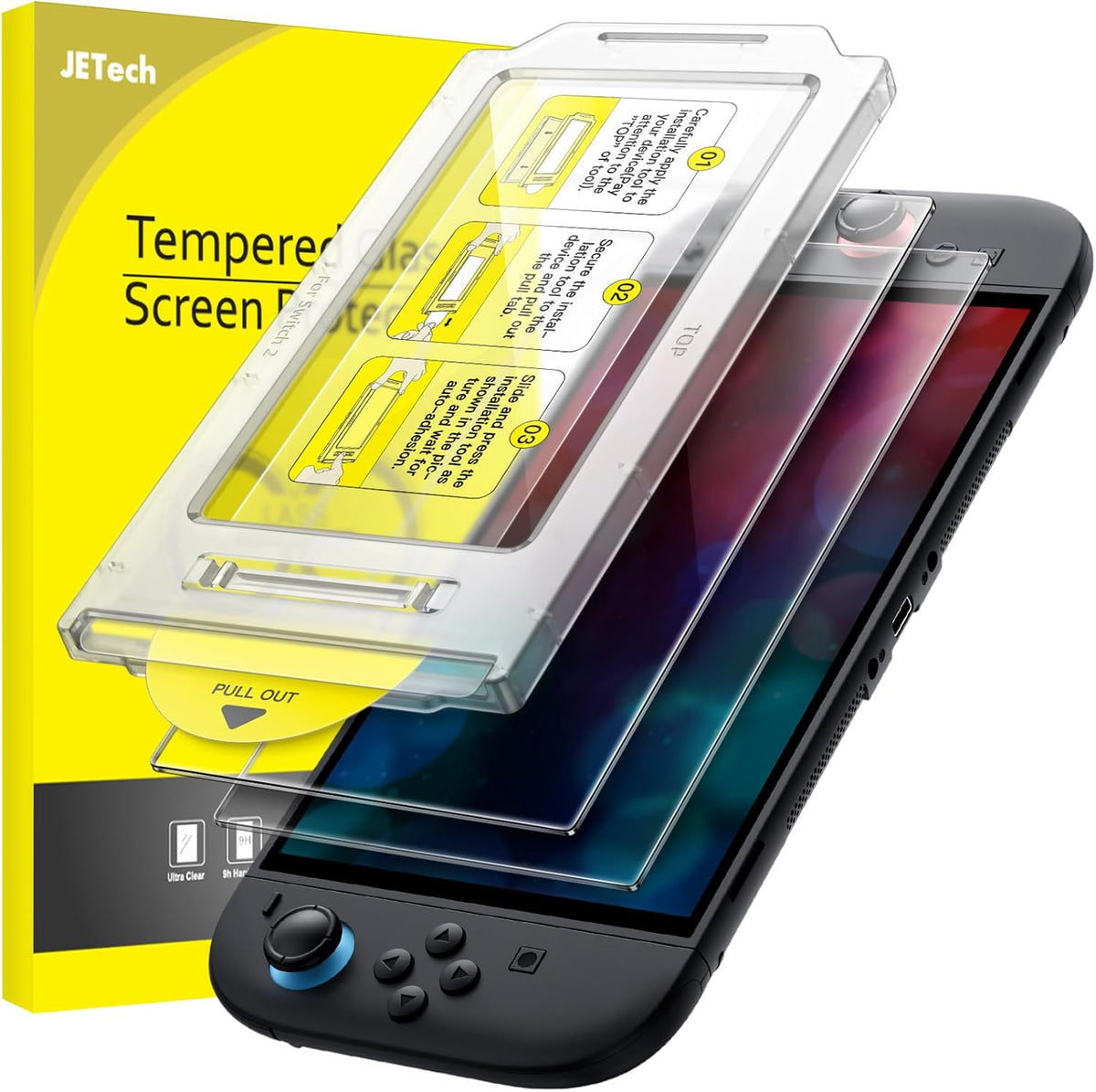 JETech Screen Protector for Nintendo Switch 2, 2-Pack