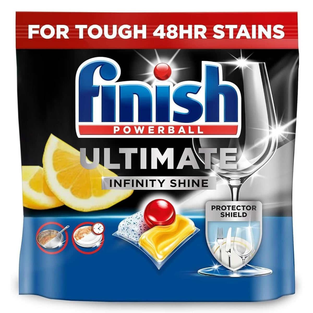 Finish Ultimate Infinity Shine, Dishwasher Tablets, Lemon, 100