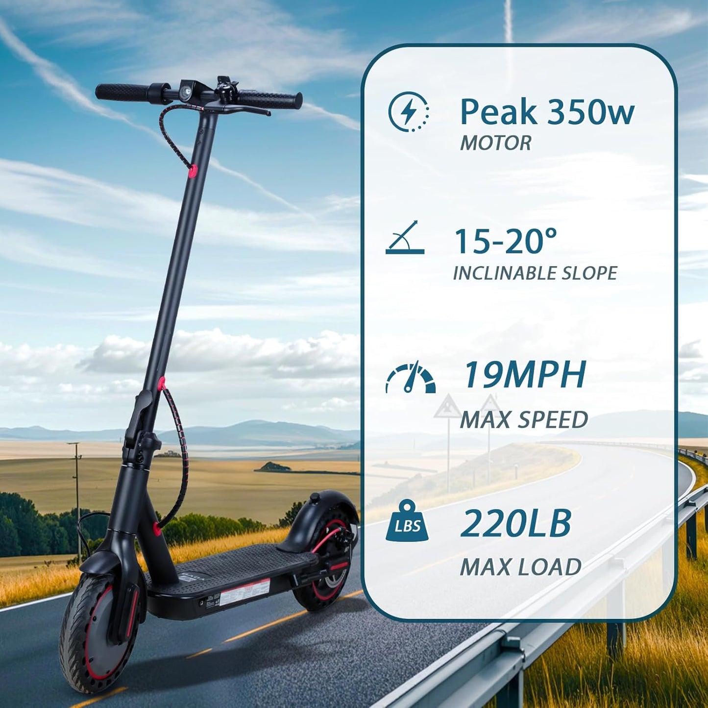 UrbanFish U5 Pro Electric Scooter — 350W, 25 km/h, 29 km Range, Foldable