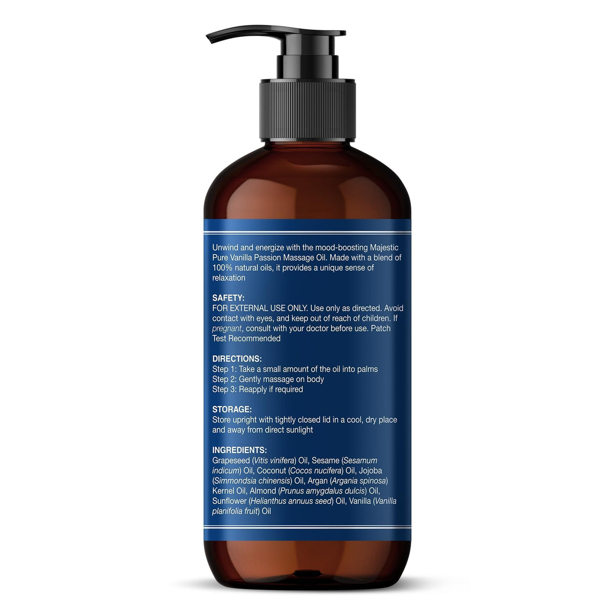 Majestic Pure Vitamin E Oil 100% Pure and Natural Oil - 236 ml