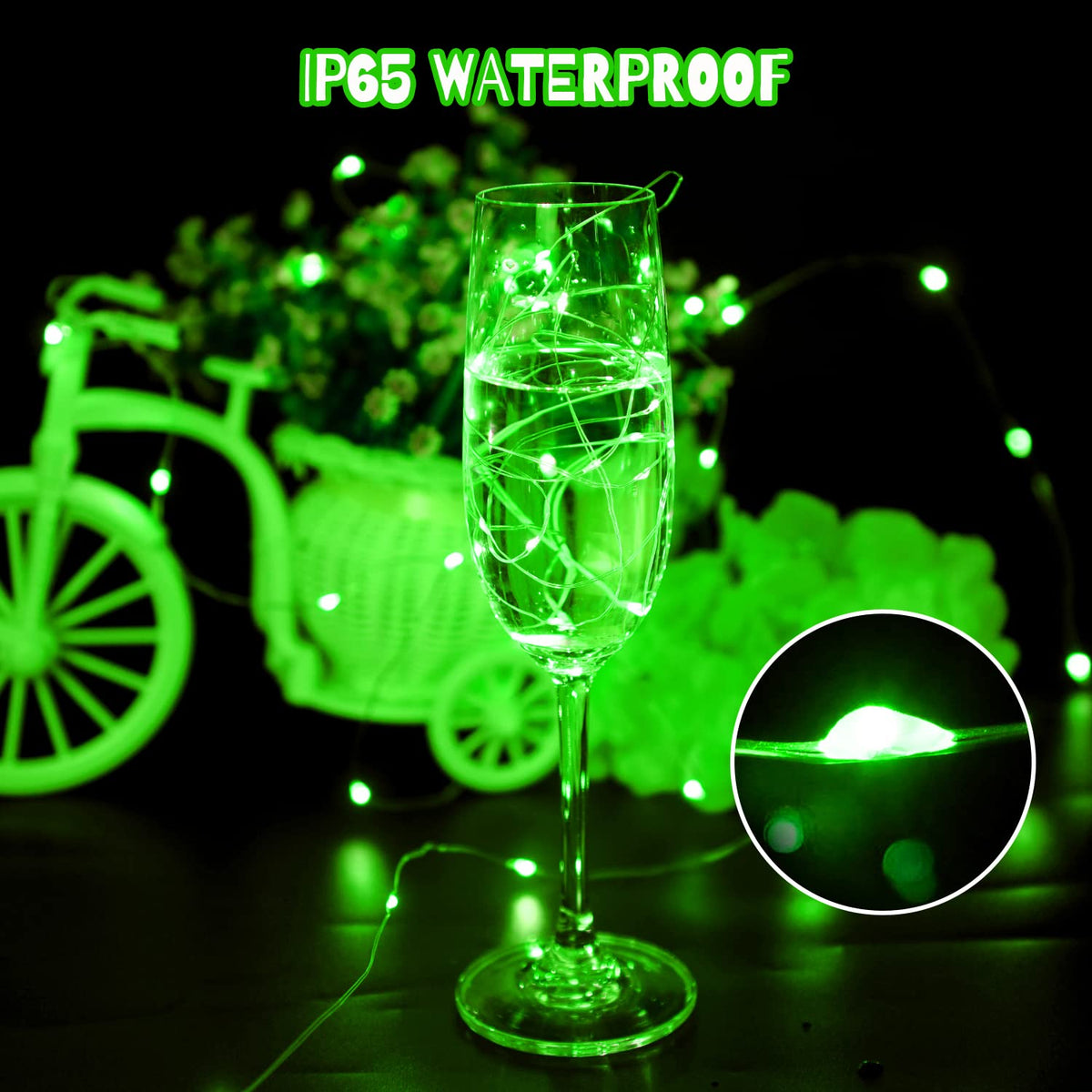cshare Halloween Decoration Lights,Orange Fairy Lights, 3m 9.8ft 30 LED Halloween Decor String Lights Micro Silver Wire Battery Operated for Autumn Door Window Party Fall Decor.