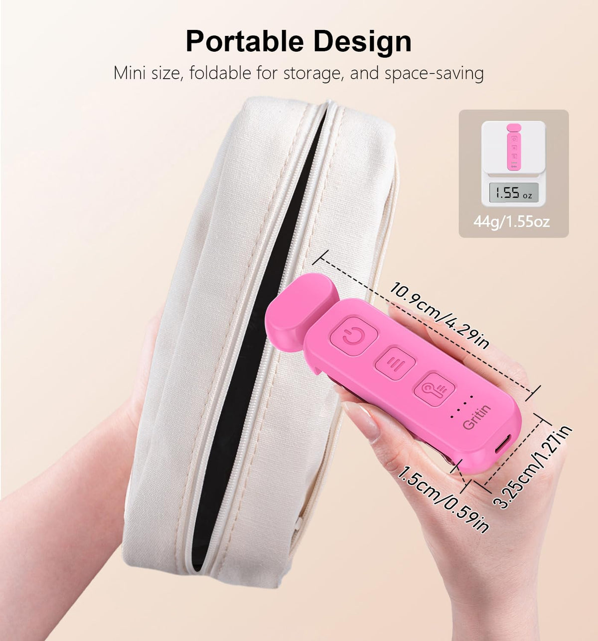 Gritin Book Light Rechargeable, Reading Light Lamp Clip on Books
