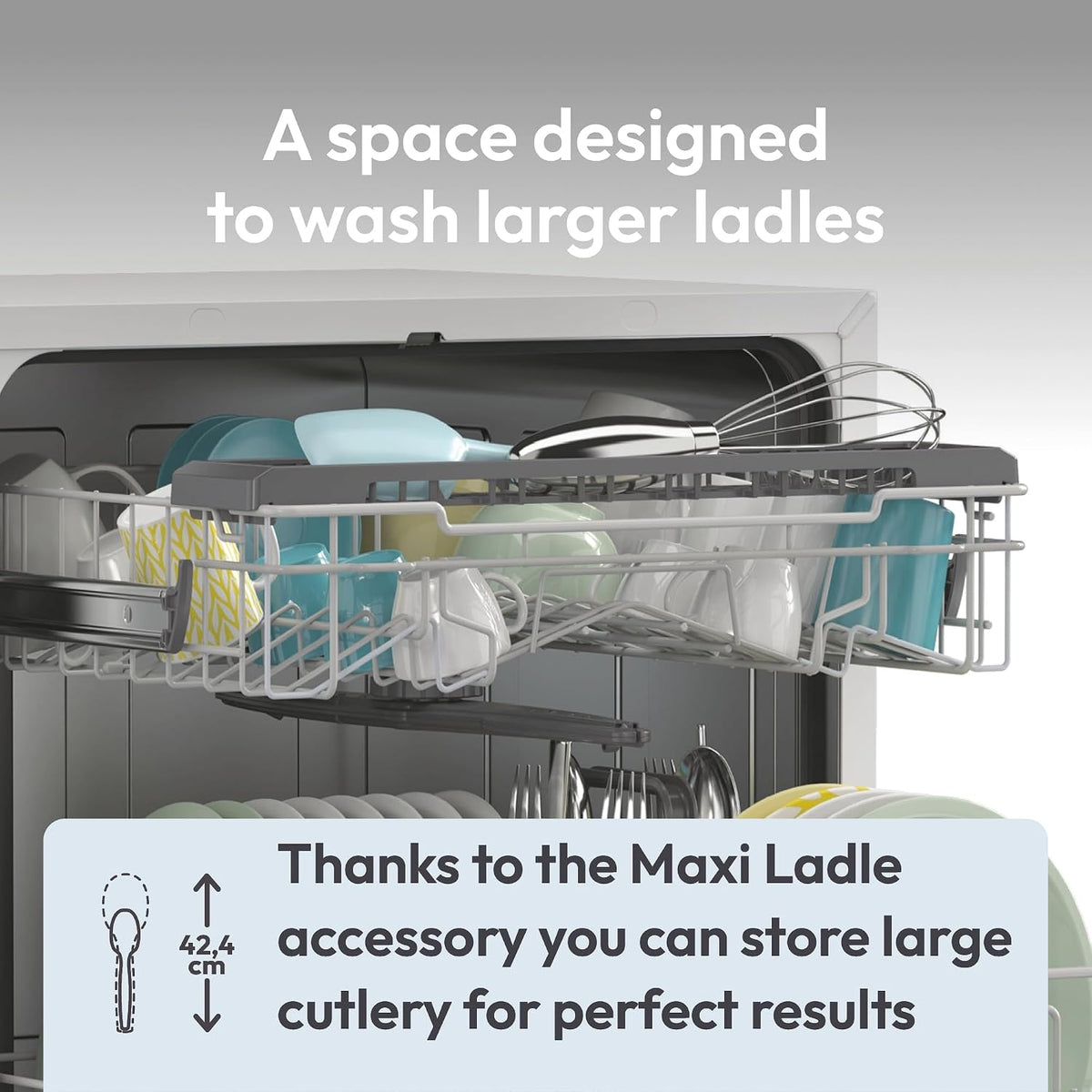 Candy Table Top Dishwasher, 6 Place Settings, Silver