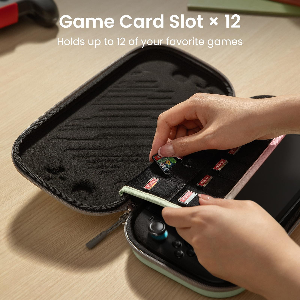 tomtoc Slim Carring Case for Nintendo Switch 2, Military Grade Protection