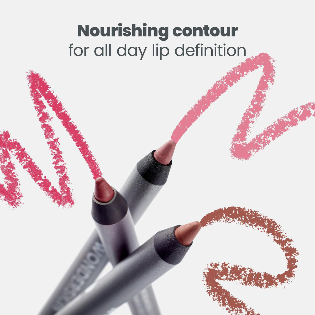 Wonderskin Lip Liner Pencil - 360 Contour Lipliner, Long Lasting, Sharpenable, Waterproof and Transfer-Proof Nude Lip Liner Pencil (Blush)