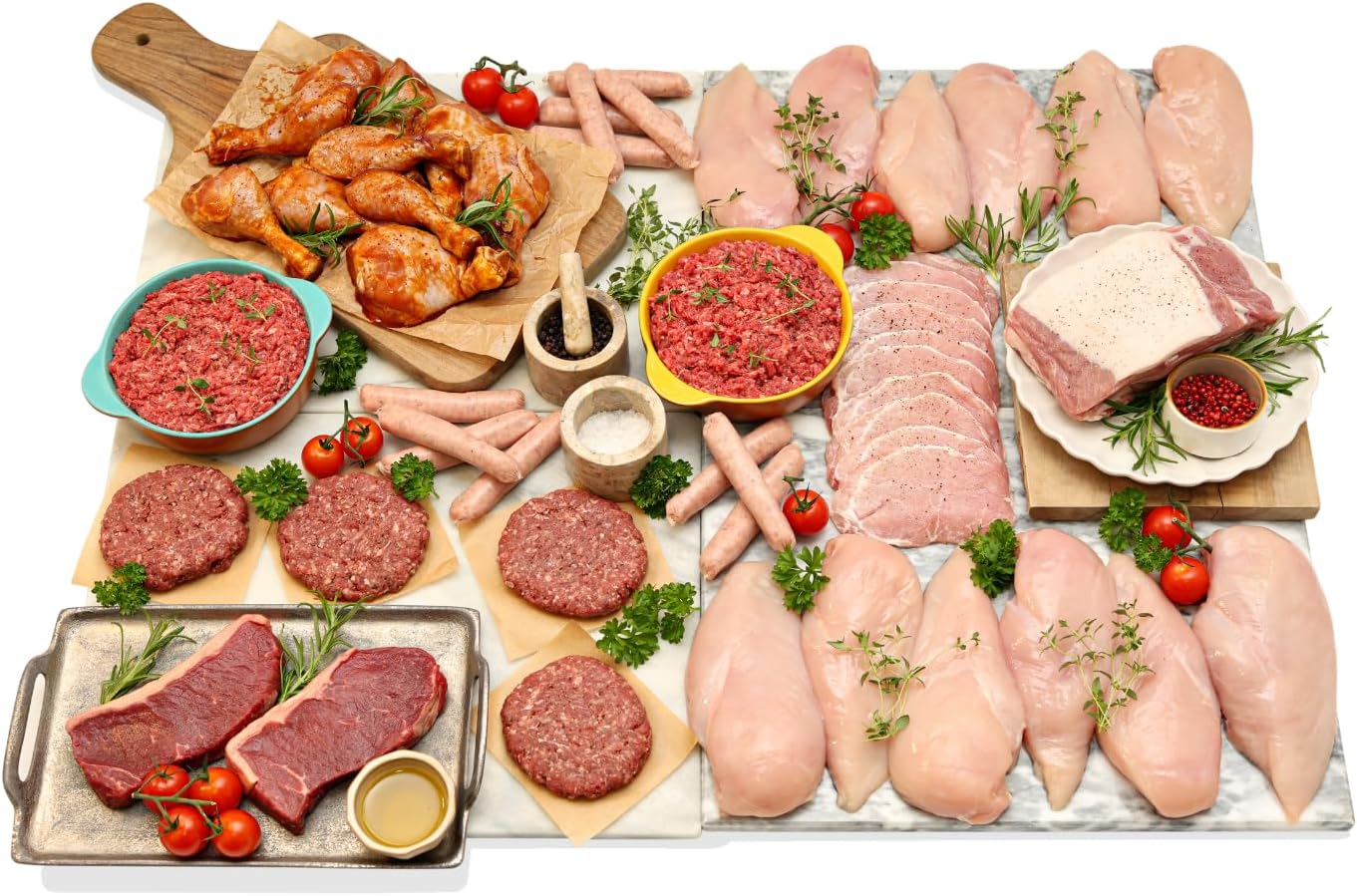 MuscleFood 42-Meal Family Hamper | High Protein Meat Bundle (6.22kg) | Lean Chicken, Beef, Pork | Bulk Meal Prep & Freezer Filler