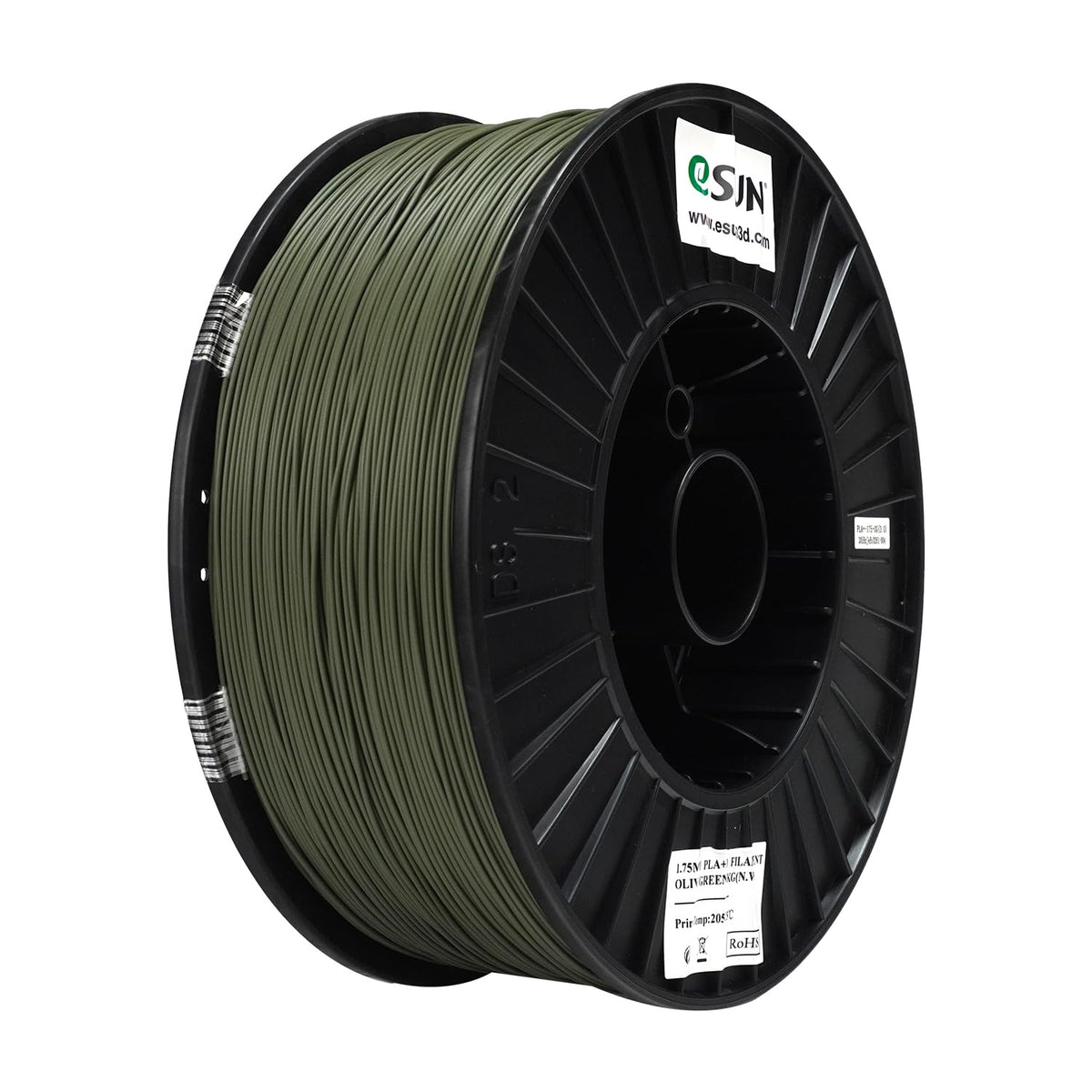 eSUN PLA+ 3D Printing Filament 1KG(2.2lbs), Enhanced Toughness, Cold White