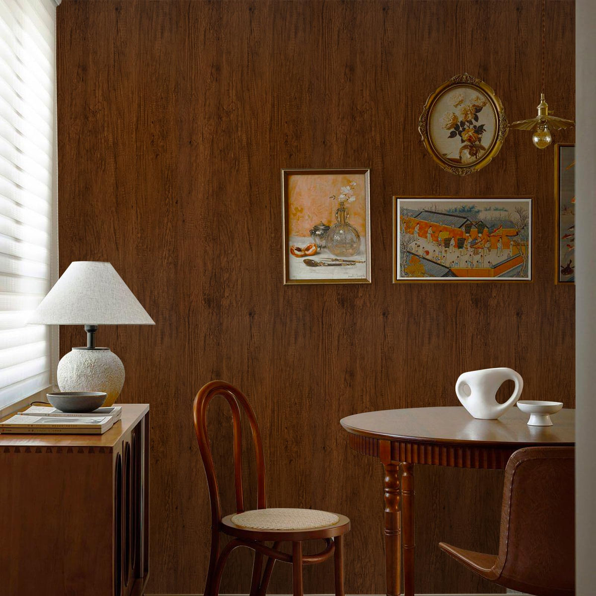 Abyssaly White Wood Effect Sticky Back Plastic for Furniture & Walls