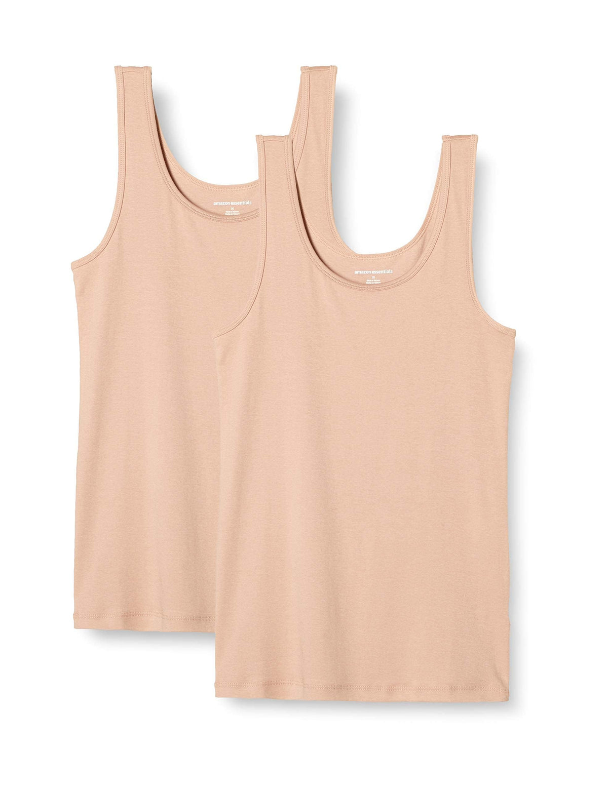 Amazon Essentials Women's Slim-Fit Vest, Pack of 2