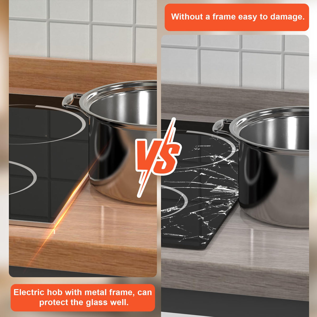 Portable Ceramic Hob, Pulg in Single Electric Hob 3600W