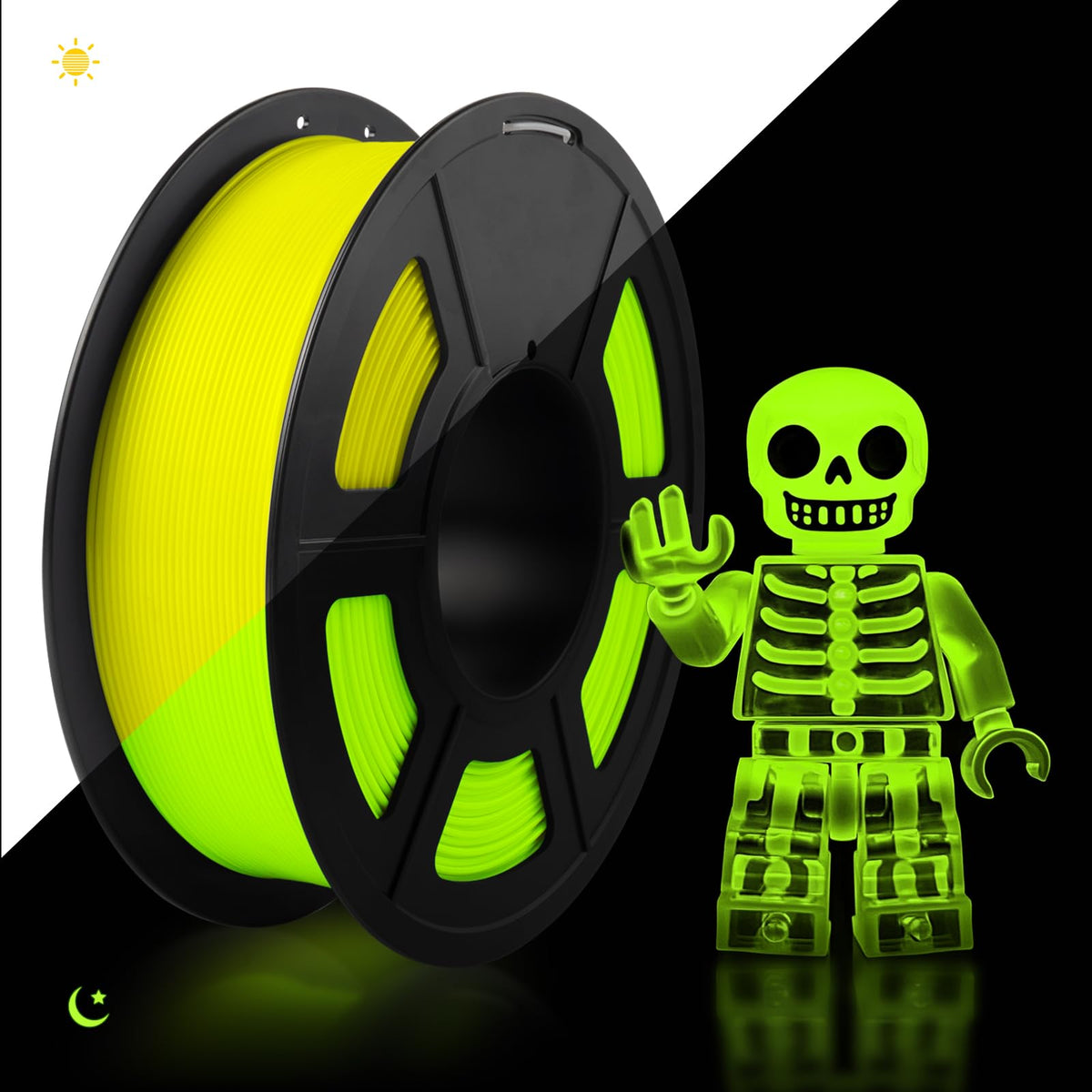 TECBEARS PETG Filament 1.75mm Black 1KG, High Strength & Toughness