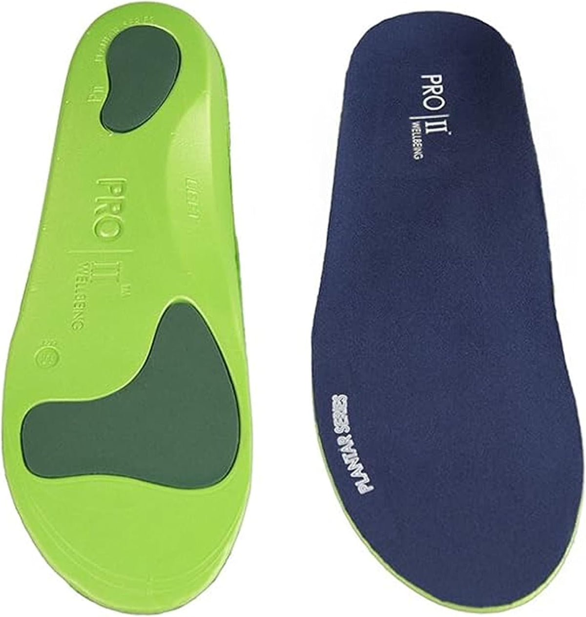 PRO 11 WELLBEING Plantar Series Orthotic Insoles Fallen Arches, Plantar Fasciitis, with Arch Support