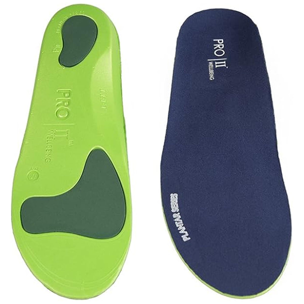 PRO 11 WELLBEING Plantar Series Orthotic Insoles Fallen Arches, Plantar Fasciitis, with Arch Support