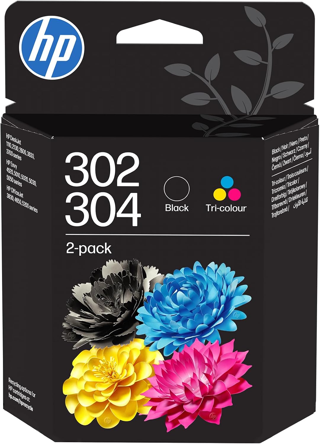 HP 302/304 Black & Tri-colour Original Ink Cartridges 2-Pack