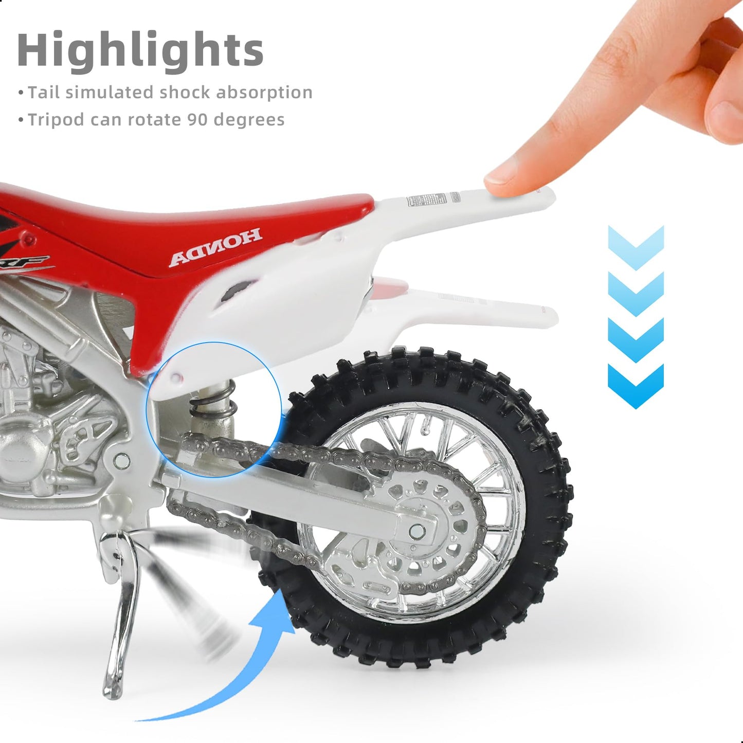 1:12 Scale Dirt Bike compatible for Kawasaki KX450F Motorcycle Model Mini Supercross Motorcross Moto Model Collection or Gift for Adult Kid Boy (Green)