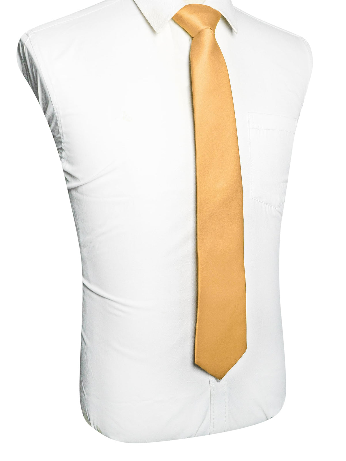 RBOCOTT Solid Color Tie Mens Necktie for Business and Wedding Party
