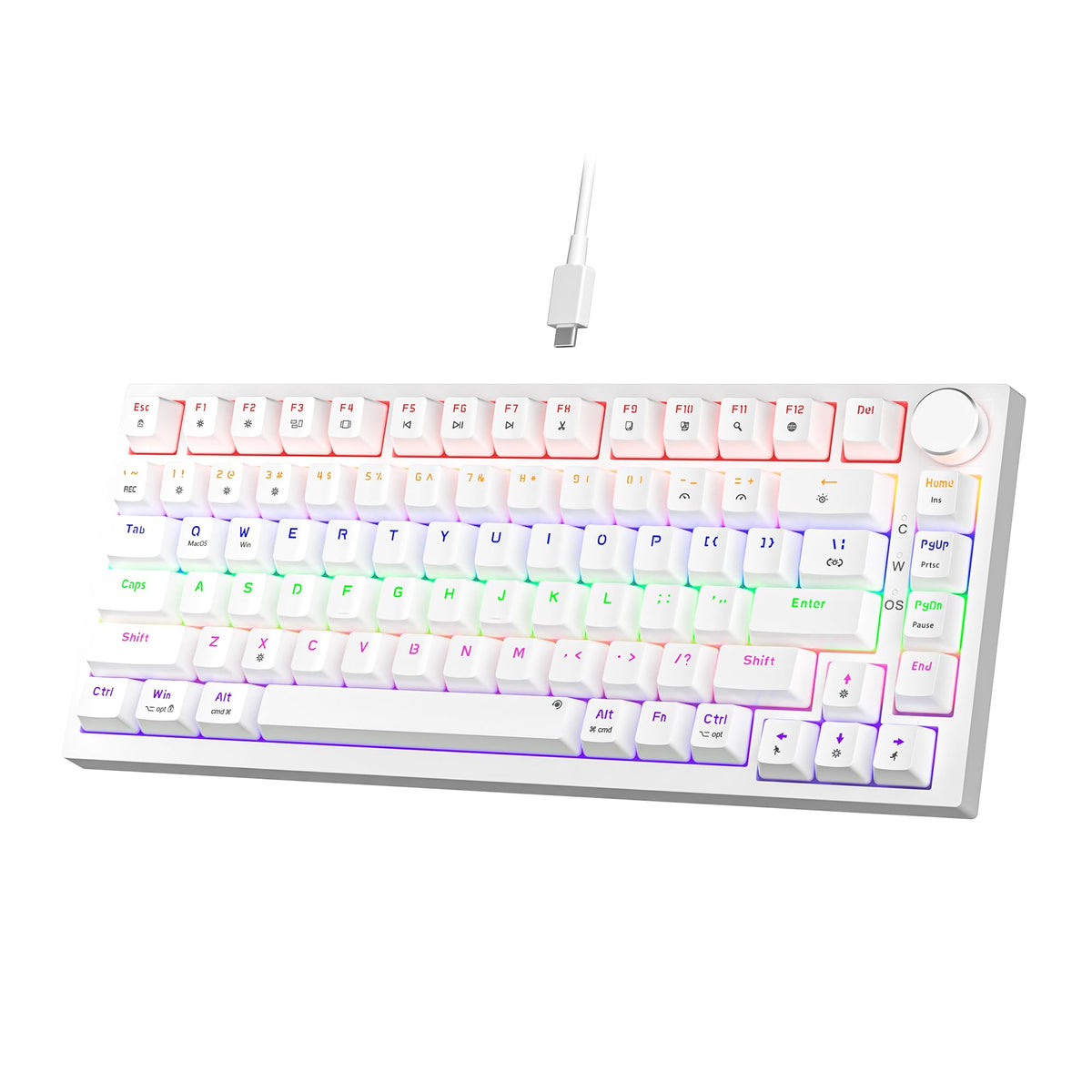 NEWMEN GM326 Mechanical Keyboard,Wired Gaming Keyboard,75% Percent Keyboard
