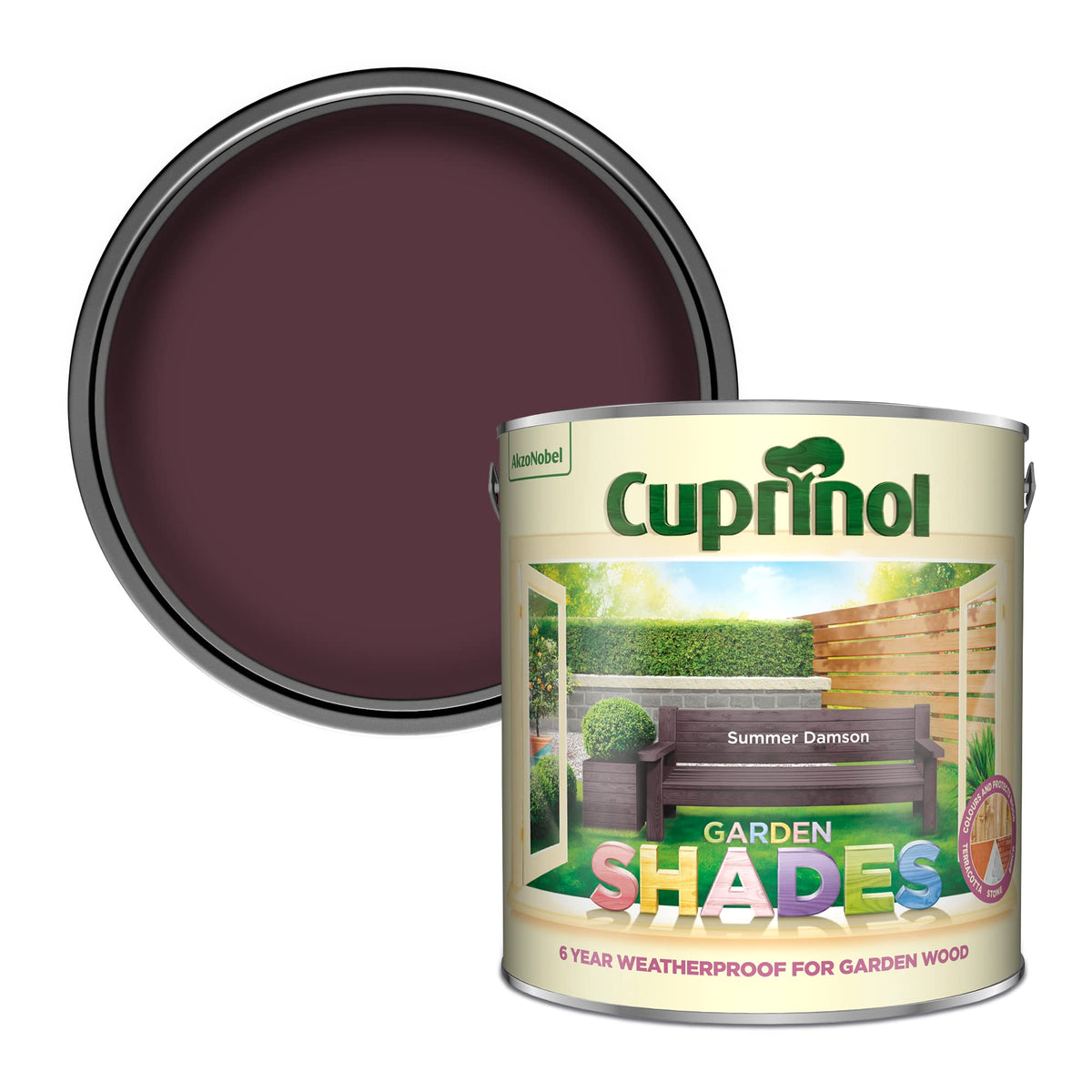 Cuprinol Garden Shades Exterior Woodcare, Country Cream, 1 Litre
