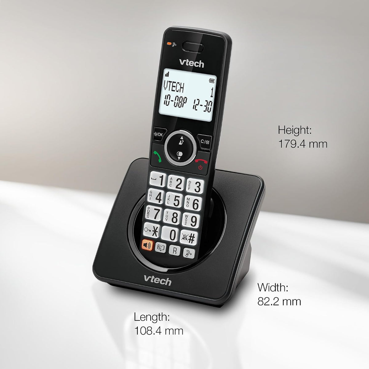VTech EA5001 DECT Cordless Phone with Nuisance Call Blocker,Easy-to-Read Backlit Display,Landline Phone with 18 Hours Talk-time,Volume Booster,Handsfree Speakerphone,Speed Dial,2-Handset