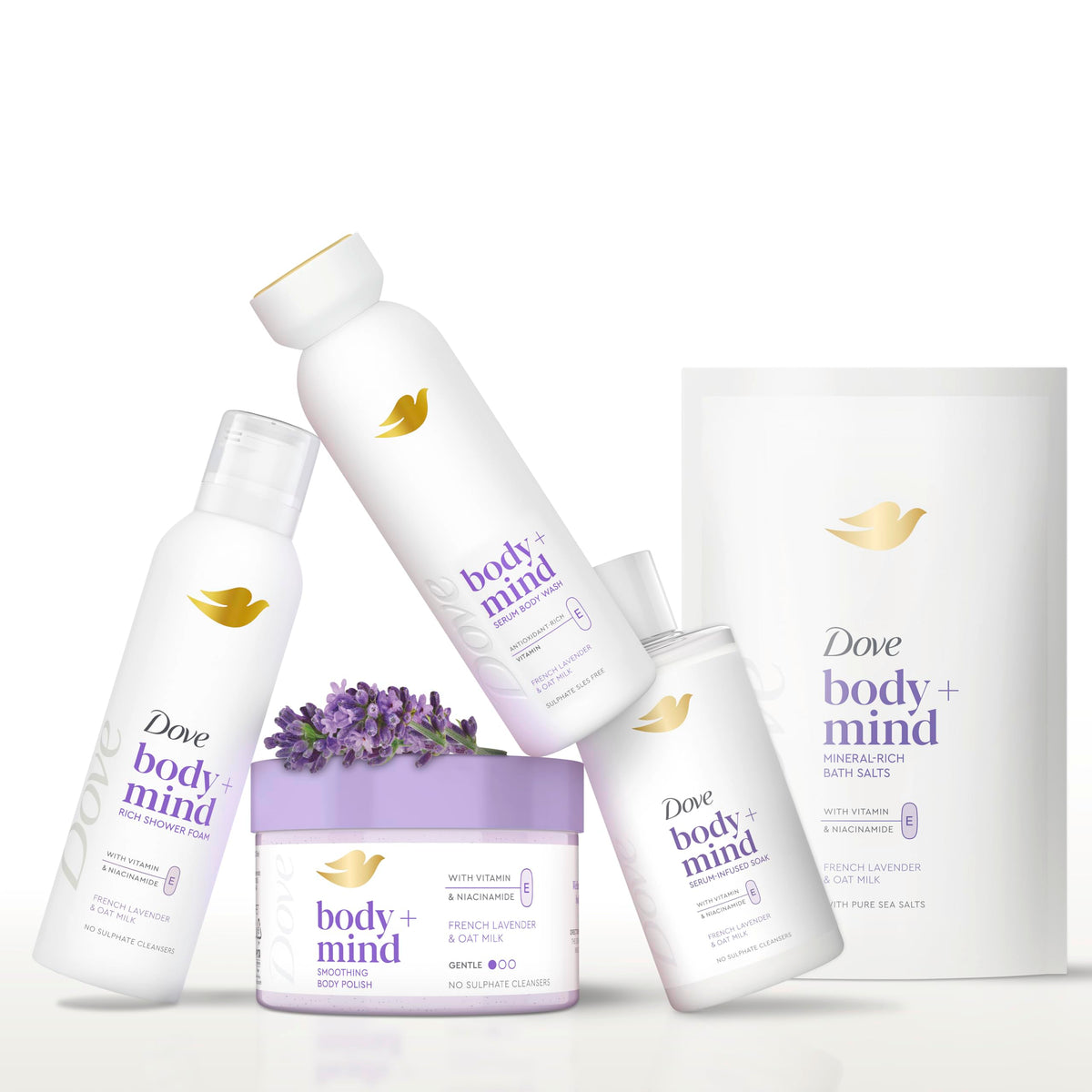 Dove Body + Mind Jojoba Oil & Coconut Milk Serum Body Wash body cleanser with antioxidant-rich vitamin E for glowing skin 350 ml