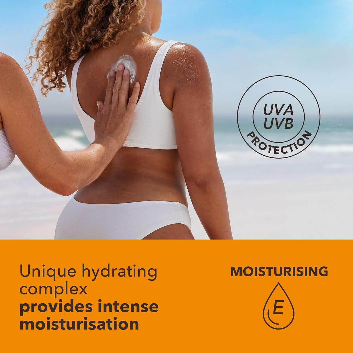 Piz Buin Moisturising Sun Lotion SPF 50+ (200ml), Triple-Resistance Sunscreen with UVA/UVB Filters, Protective and Hydrating Skincare for UV Exposure