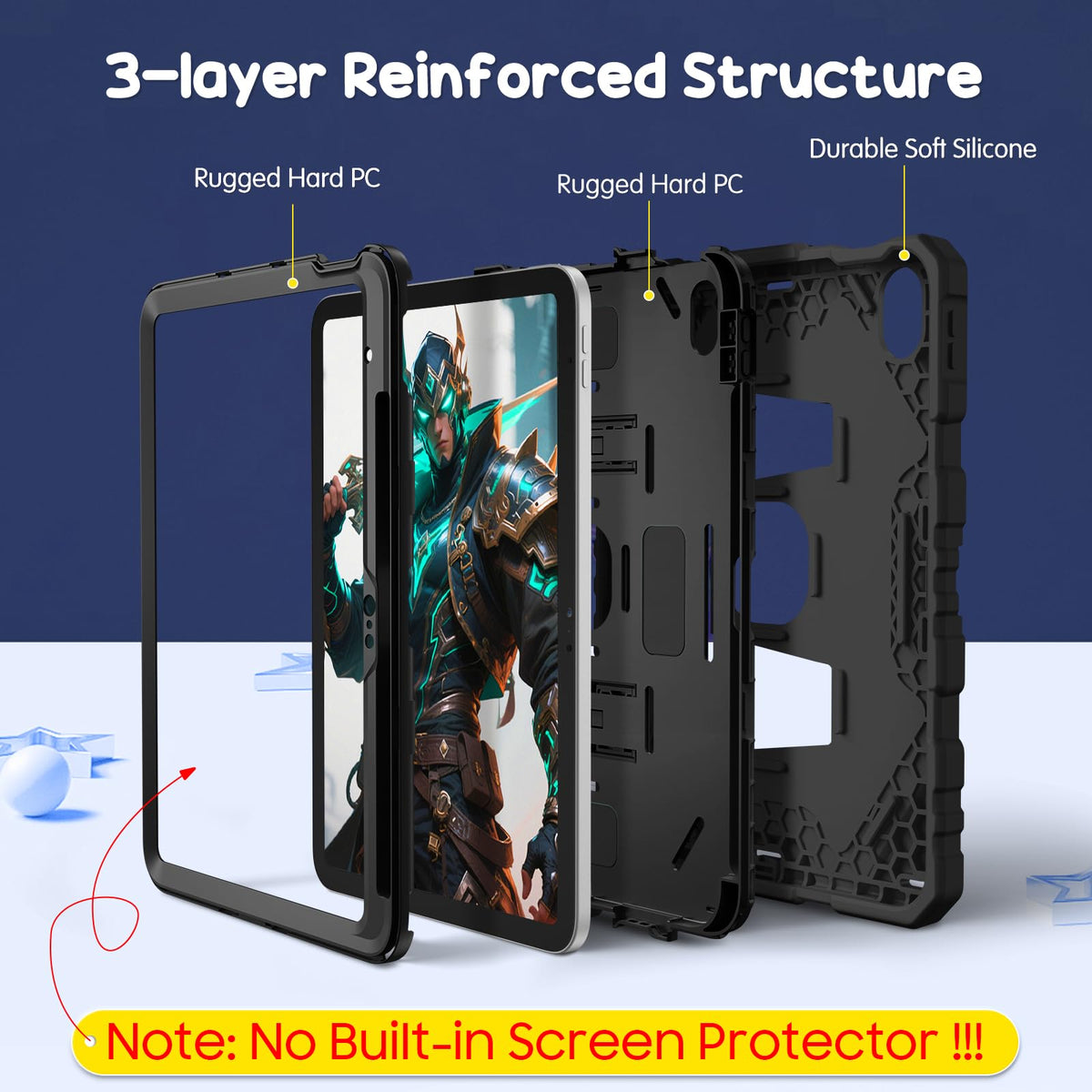 FINTIE Kid-Friendly Case for iPad (A16) 11th Gen 11 Inch, iPad 10th Gen
