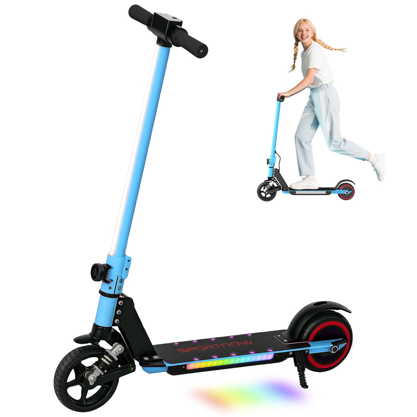 SPORTNOW Kids Electric Scooter — 150W, 14 km/h, 6 km Range, Foldable | CE Certified
