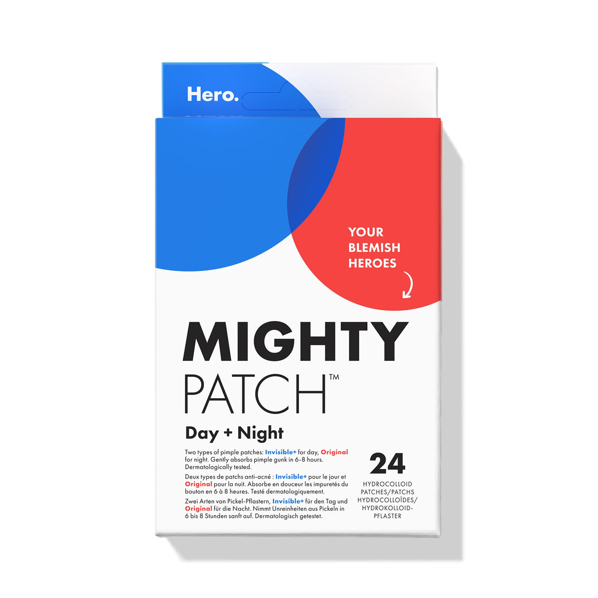 Hero Mighty Pimple Patches Original, Hydrocolloid Spot Patches, 36 Count