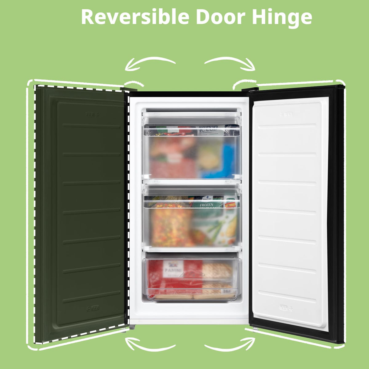 COMFEE' 60L Under Counter Freezer, 4-Star Freezing, RCU60WH2(E)