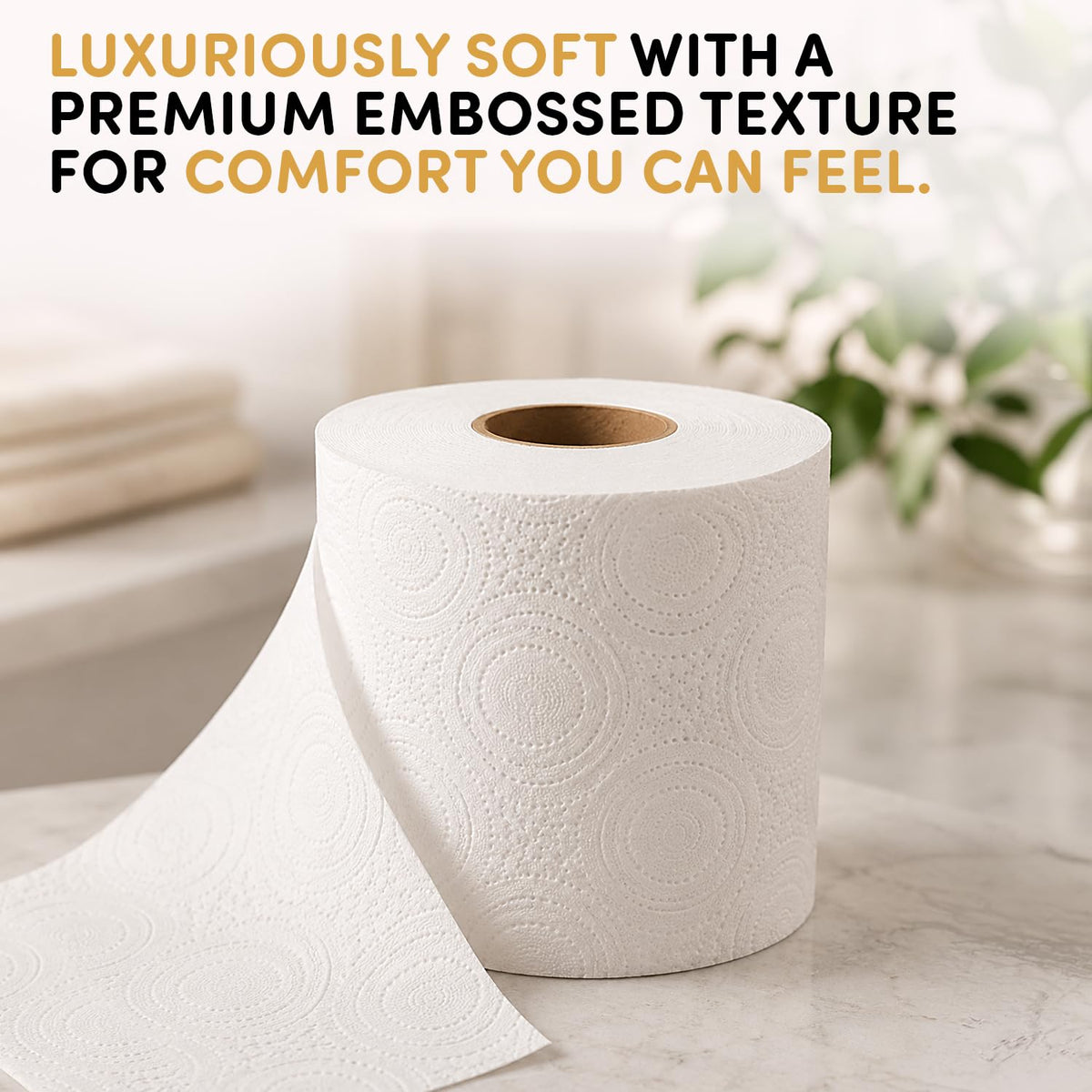 Splesh by Cusheen Toilet Roll 72 Rolls - Aloe Vera Scent Bulk Family Pack | Soft 3 Ply Quilted Bathroom Tissue Loo Rolls | Eco-Friendly, Sustainable Toilet Paper