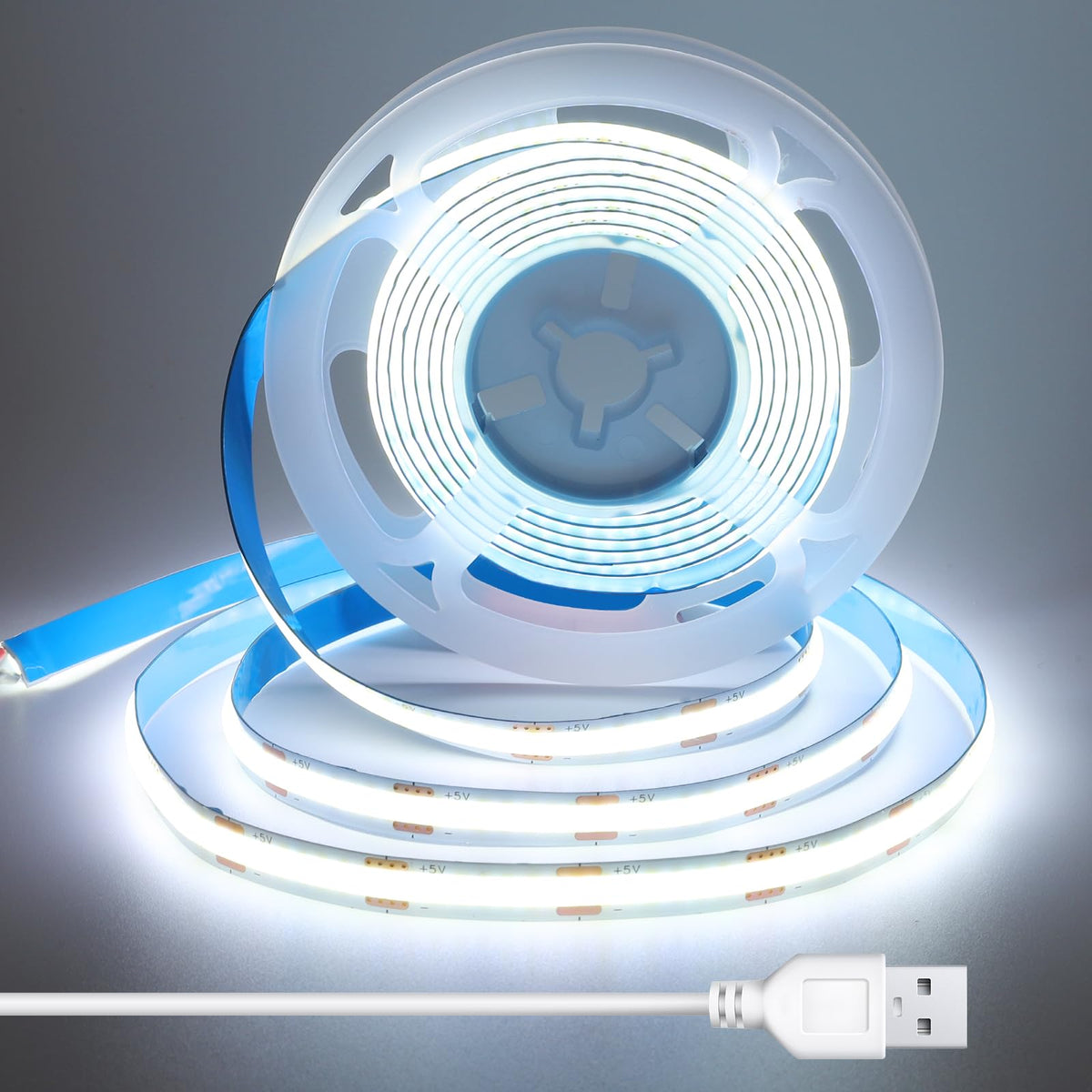 COB LED Strip 3m, 24V, Dimmable, Remote, Warm White, 2700K