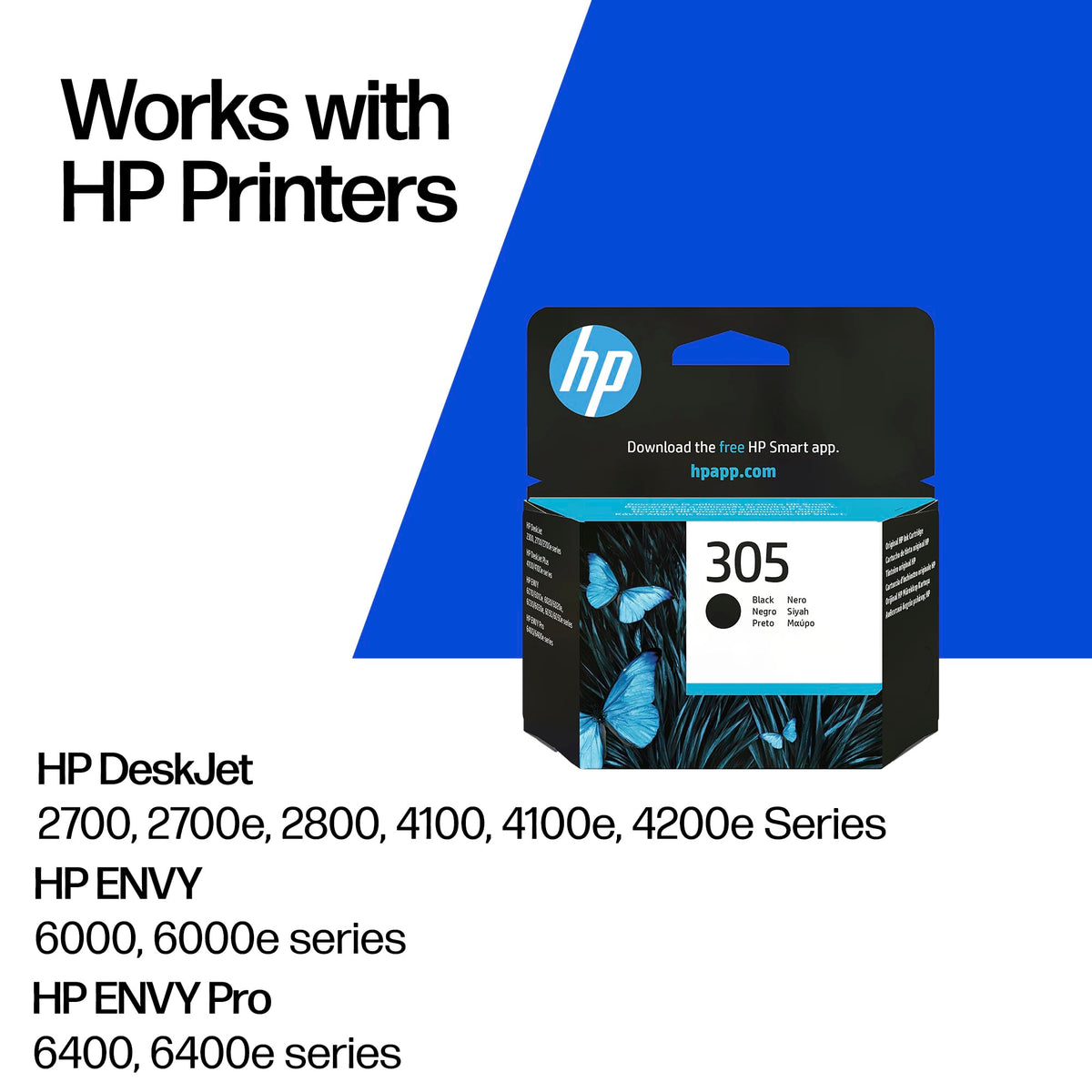 HP 305 Black & Tri-colour Original Ink Cartridges 2-Pack