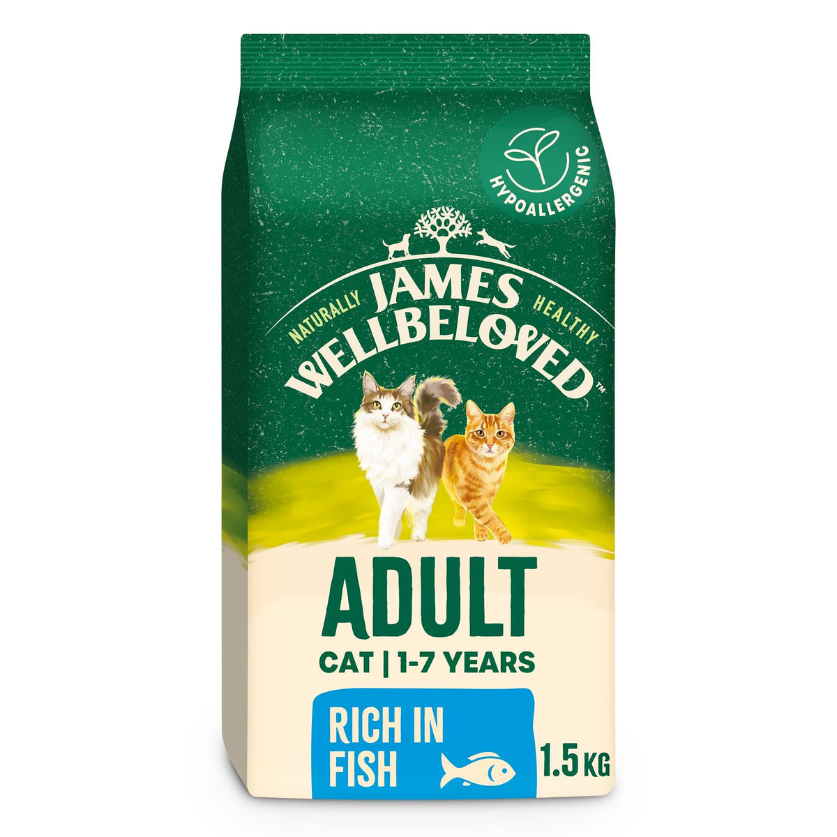 James Wellbeloved Hypoallergenic Dry Cat Food for Adult Cats Turkey 4 kg
