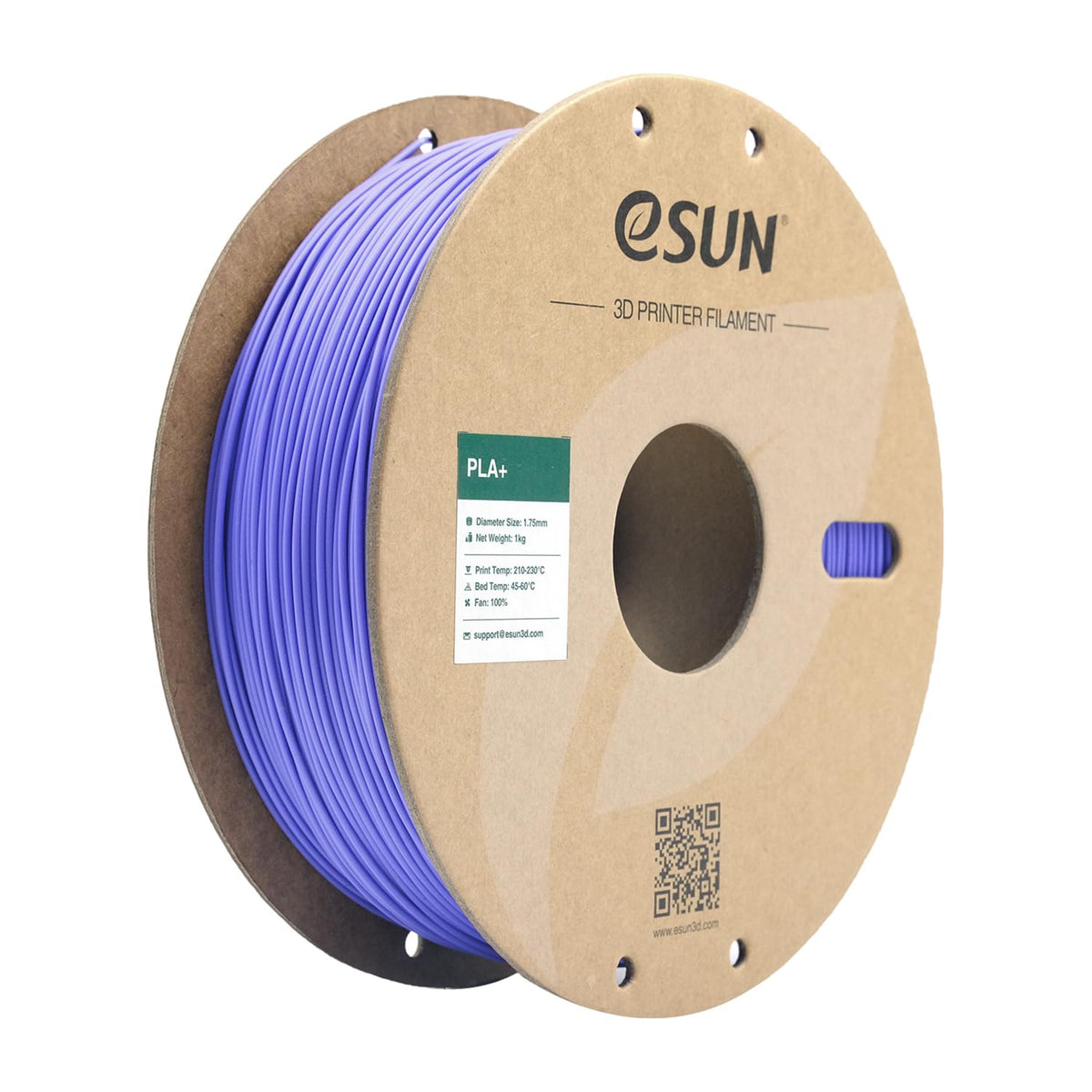 eSUN PLA+ 3D Printing Filament 1KG(2.2lbs), Enhanced Toughness, Cold White
