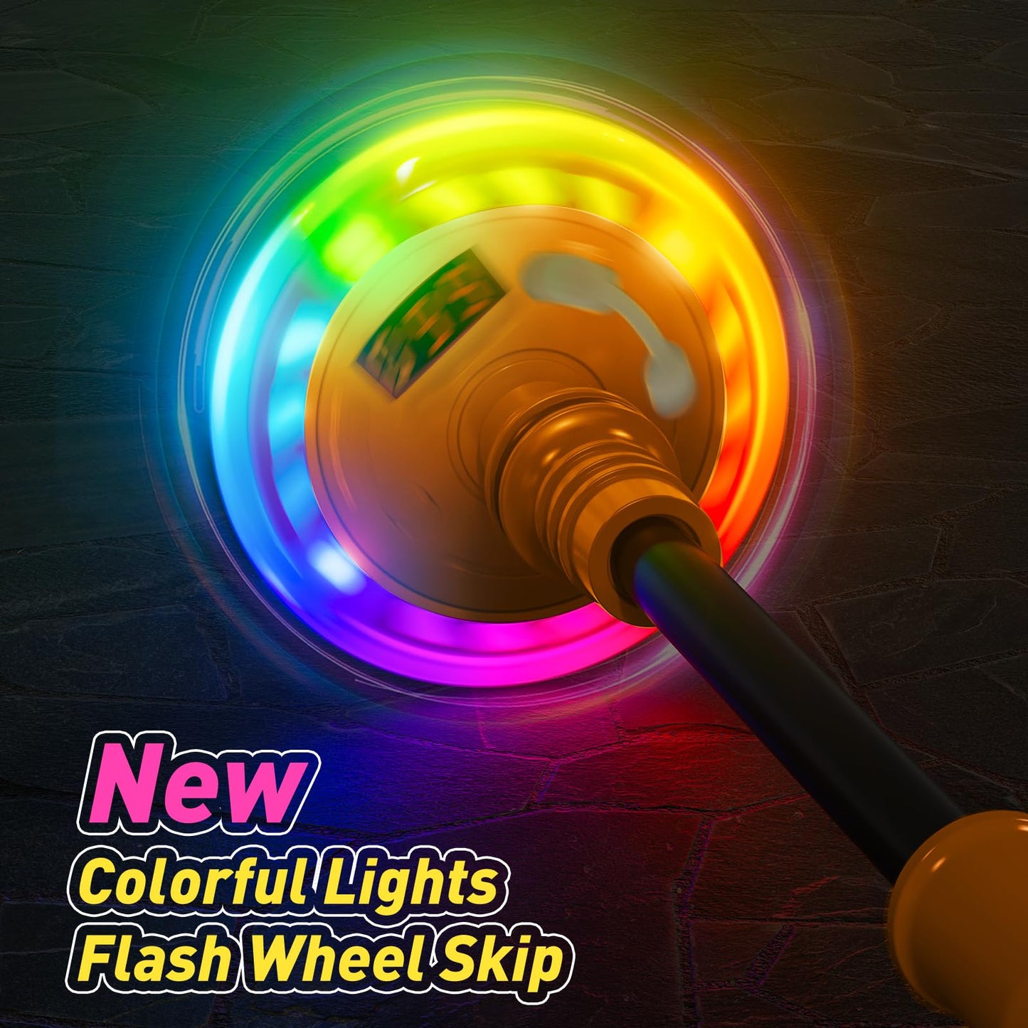 Hot Bee Ankle Skip Ball for Kids with Counter, Timer, Cal Calculator, Girl Birthday Gifts for Age 5 6 7 8 9 10+, Rechargeable Foldable Sports Toy Skip it Toy for Kids Xmas Present