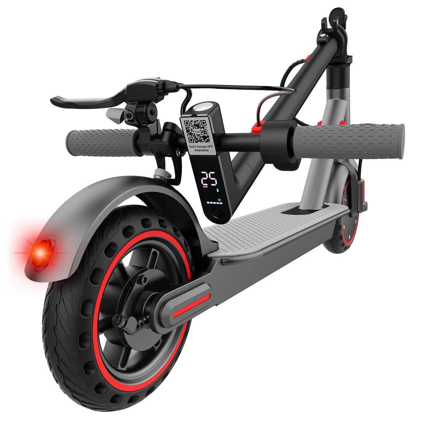 Zephyride V8 Electric Scooter — 350W, 25 km/h, 28-35 km Range, Smart App | UL-2272 Certified